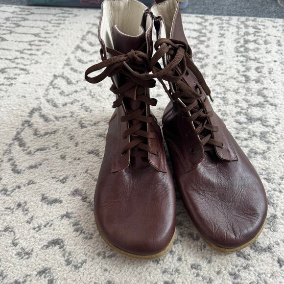Aintap FeelBarefoot Handmade Barefoot Leather Boots - dark brown Size 40 - Picture 2 of 8